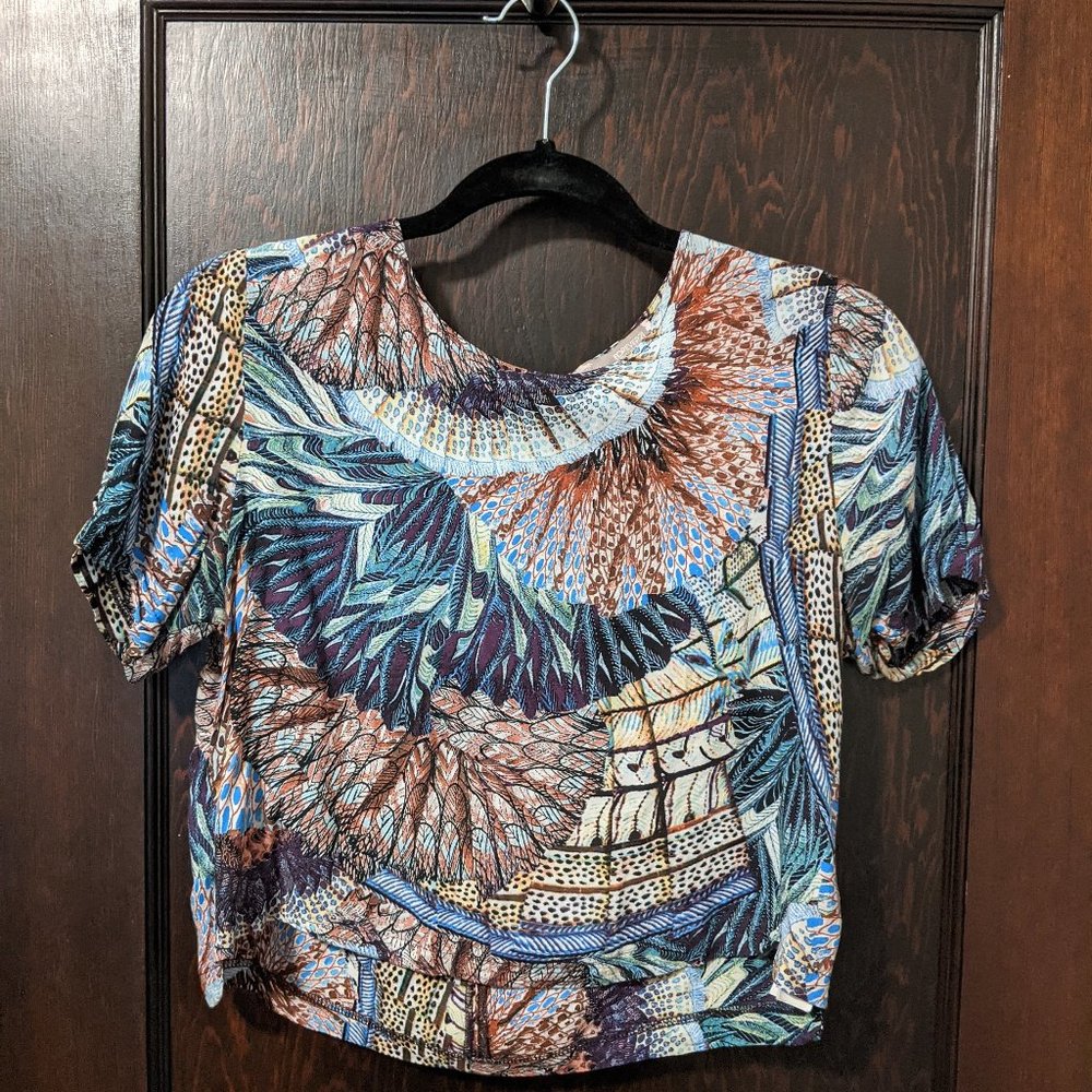 Forever 21 Multi-Patterned Crop Top